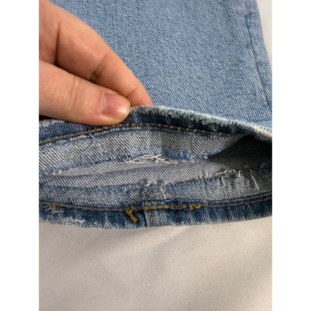 Agolde Riley High Rise Straight Crop Medium Wash Slim Straight Size 28 - Picture 13 of 16